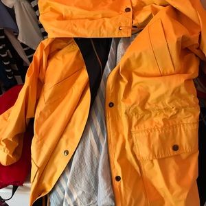 Yellow rain coat